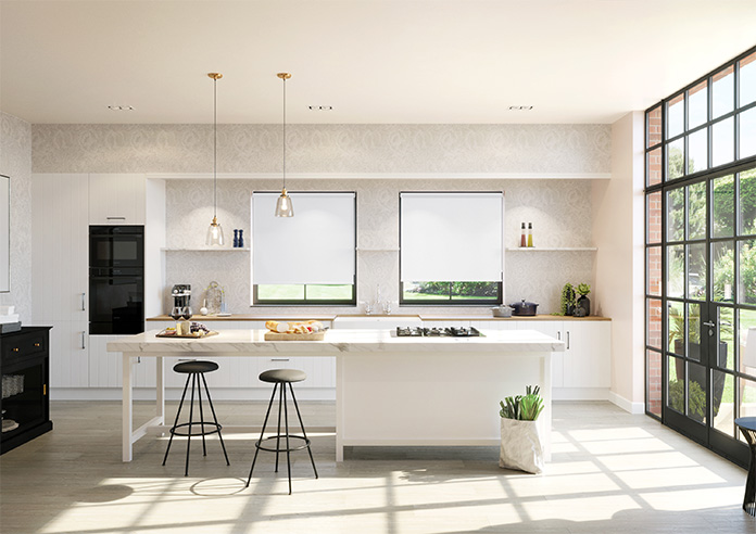 Shimmer (Blackout), Crystal White - Roller Blind - Image 8